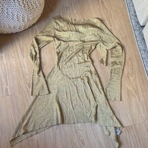 GUIZIO Rose Dress in Gold